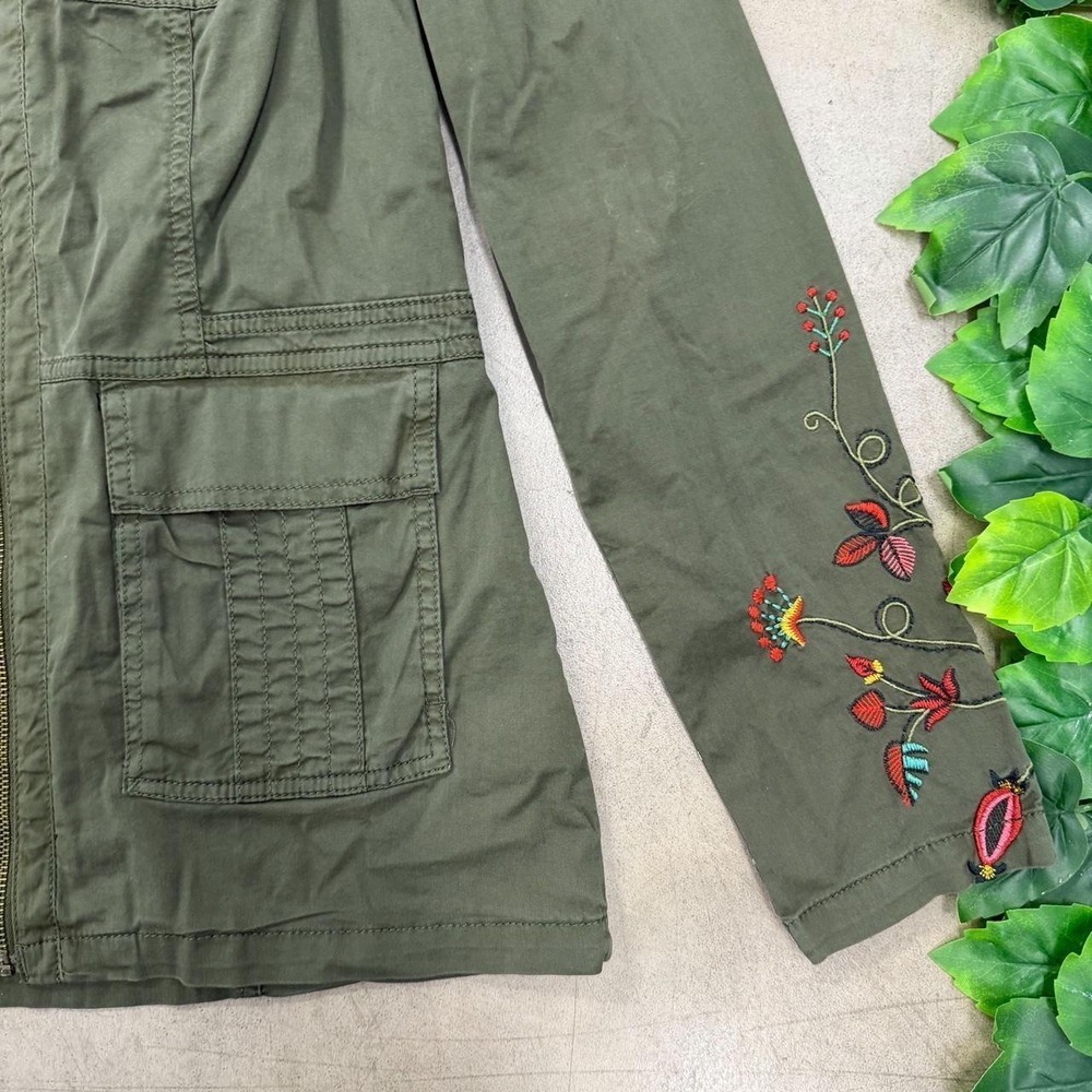 Sonoma Goods for Life Embroidered Floral Utility Jacket - Picture 4 of 8